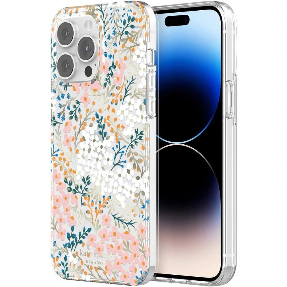Kate Spade New York Protective Hardshell Case for Apple iPhone 14 Pro Max floral